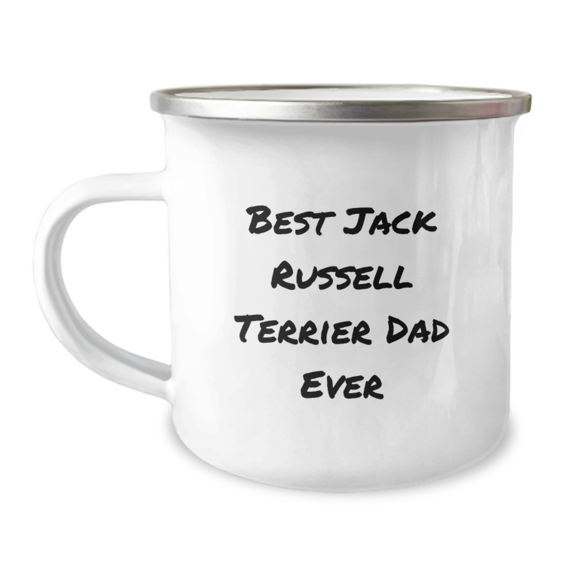 Funny Jack Russell Terrier Dog Dad Gifts for Men - Camping Mug for Graduation - 'Best Jack Russell Terrier Dad Ever' Quote, Gifts from Men to Friends - Image 1
