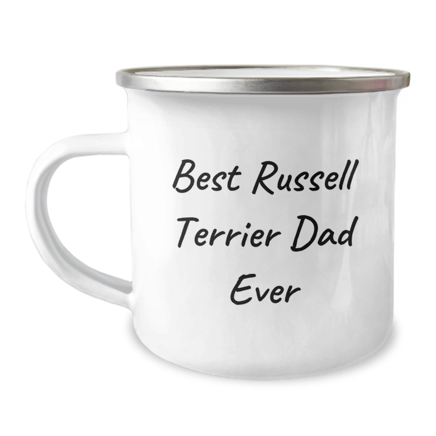 Funny Russell Terrier Dog Dad Gifts, Best Russell Terrier Dad Ever, Camping Mug for Men, Gifts from Men to Russell Terrier Dog - Image 1