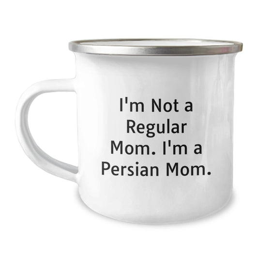 Funny Persian Cat Gifts for Mom, Christmas Unique Mugs for Cat Lovers, Camping Mug - Image 1