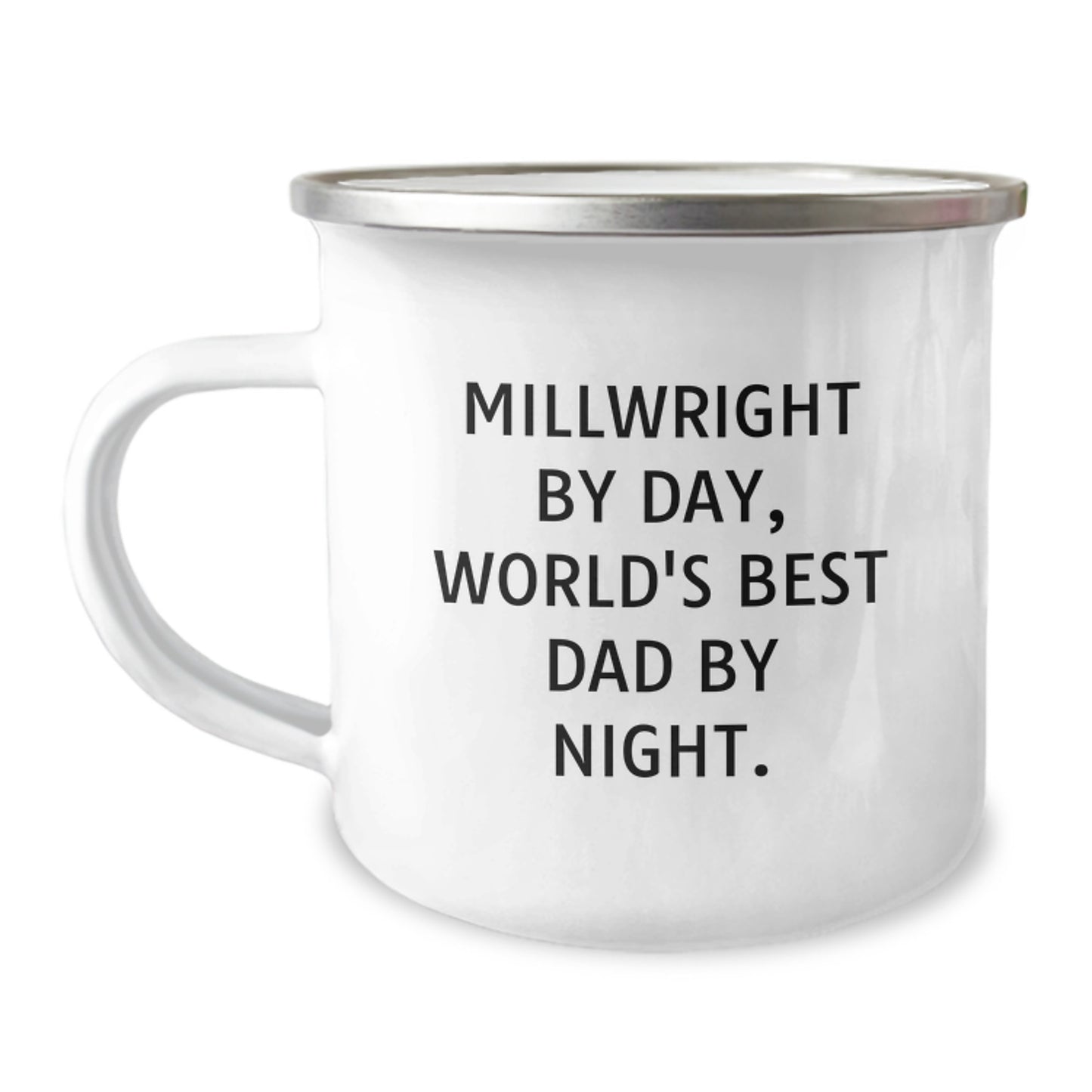 Millwright Gifts Unique Valentine's Unique Gifts from Mom for Dad, Funny Millwright By Day World's Best Dad By Night Camping Mug, Funny Millwright Lovers - Image 1
