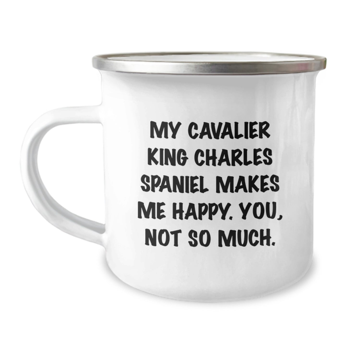 Funny Cavalier King Charles Spaniel Dog Valentine's Gifts from Friends for Cavalier King Charles Spaniel Lover Camping Mug - Image 1