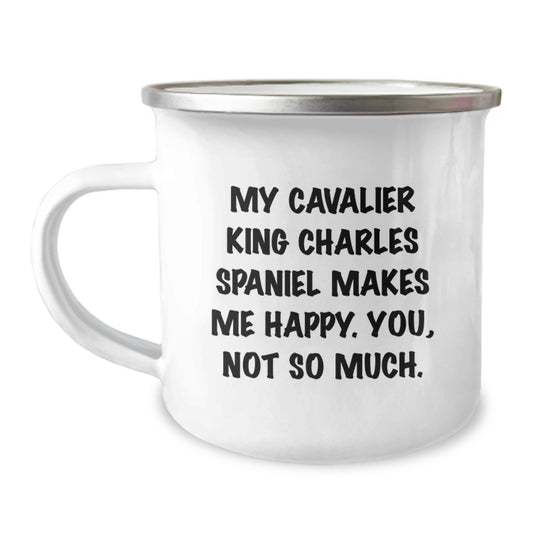 Funny Cavalier King Charles Spaniel Dog Valentine's Gifts from Friends for Cavalier King Charles Spaniel Lover Camping Mug - Image 1