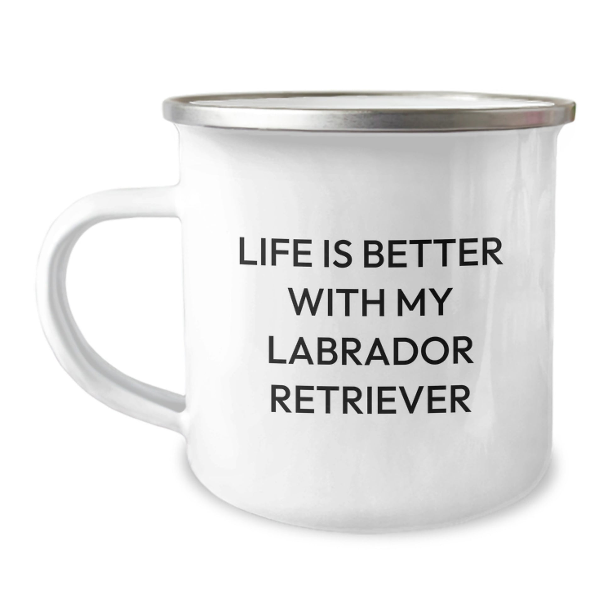 Labrador Retriever Dog Lover Camping Mug Gifts from Men to Women, Funny Quote Life Is Better With My Labrador Retriever, Unique Valentine's Gifts - Image 1