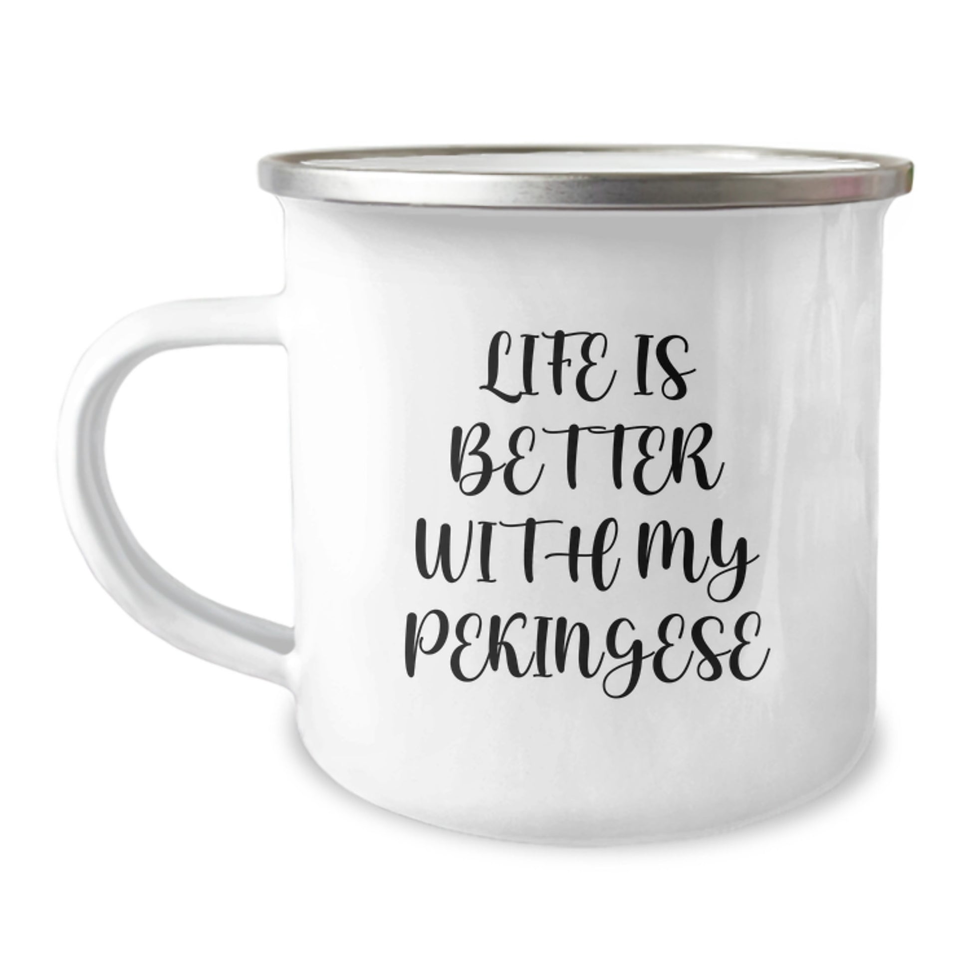 Unique Pekingese Dog Camping Mug Gifts from Men Women Friends Family - Image 1
