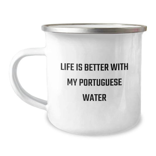 Funny Portuguese Water Dog Gifts from Men to Women for Valentine's Unique Camping Mugs - Image 1