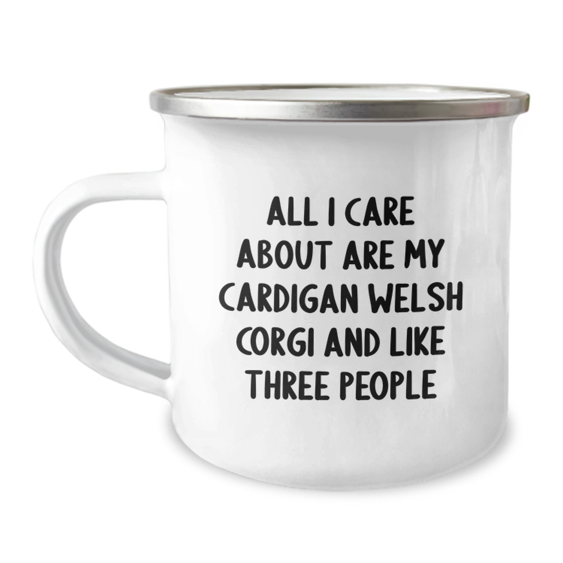 Funny Cardigan Welsh Corgi Dog Lover Gifts from Friends for Birthday Unique Gifts - Camping Mug - Image 1