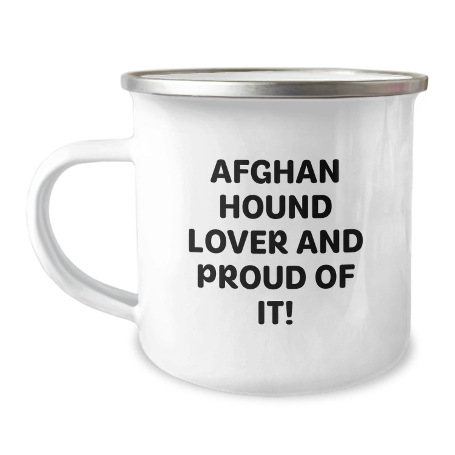 Afghan Hound Dog Lover Gifts, Birthday Unique Presents for Afghan Hound Dog Enthusiasts, Camping Mug for Men and Women, Funny Quote 'Afghan Hound Lover And Proud Of It!' - Image 1
