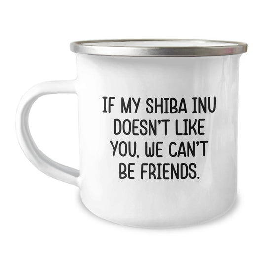 Shiba Inu Dog Lover Funny Camping Mugs Gifts from Friends and Family for Valentine's Unique - Image 1