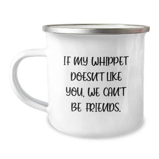 Whippet Dog Lover's Funny Camping Mug Gifts from Men to Women Valentine's Unique Gifts - Image 1