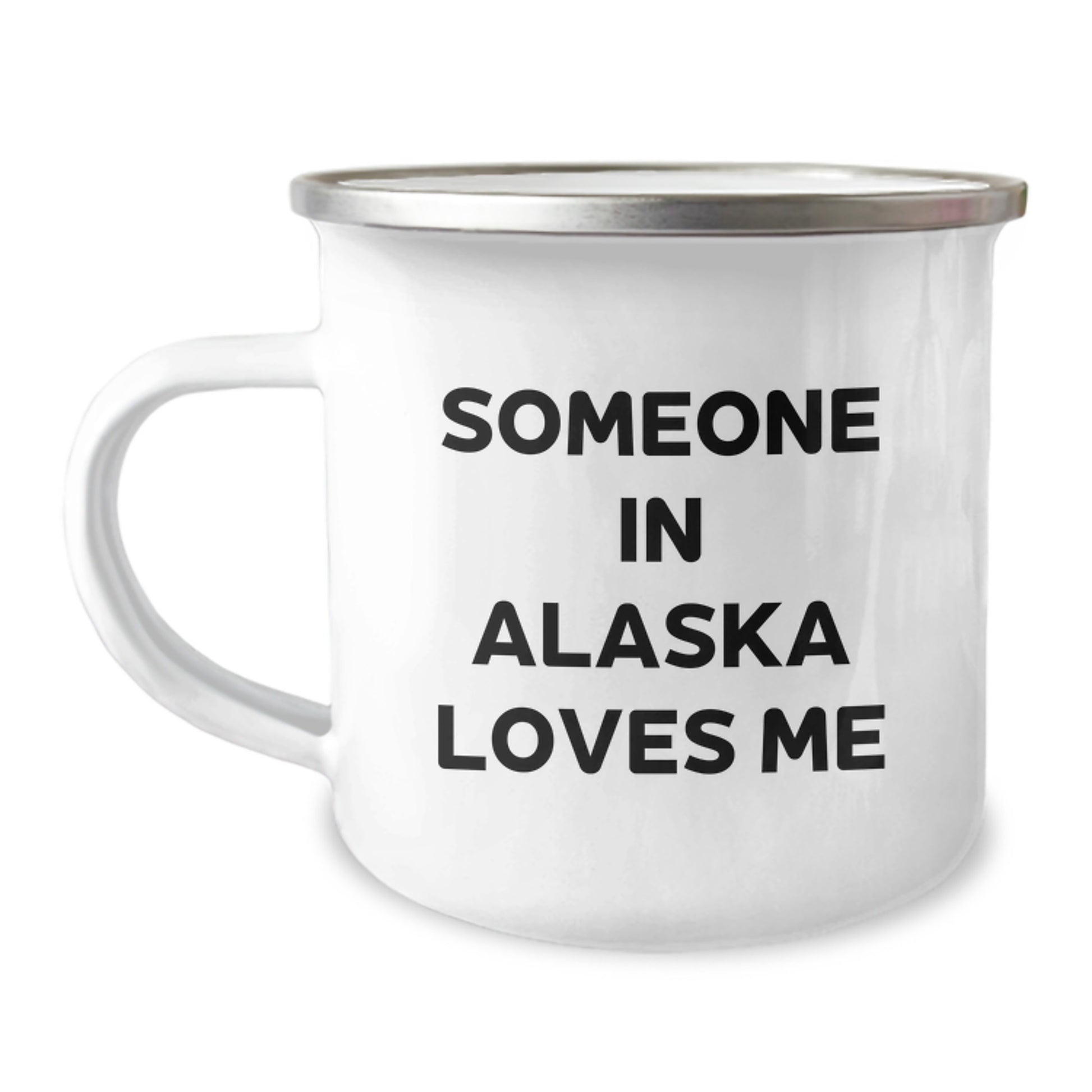 Someone in Alaska Loves Me Funny Camping Mug for Birthday Unique Gifts from Friends to Family - Image 1