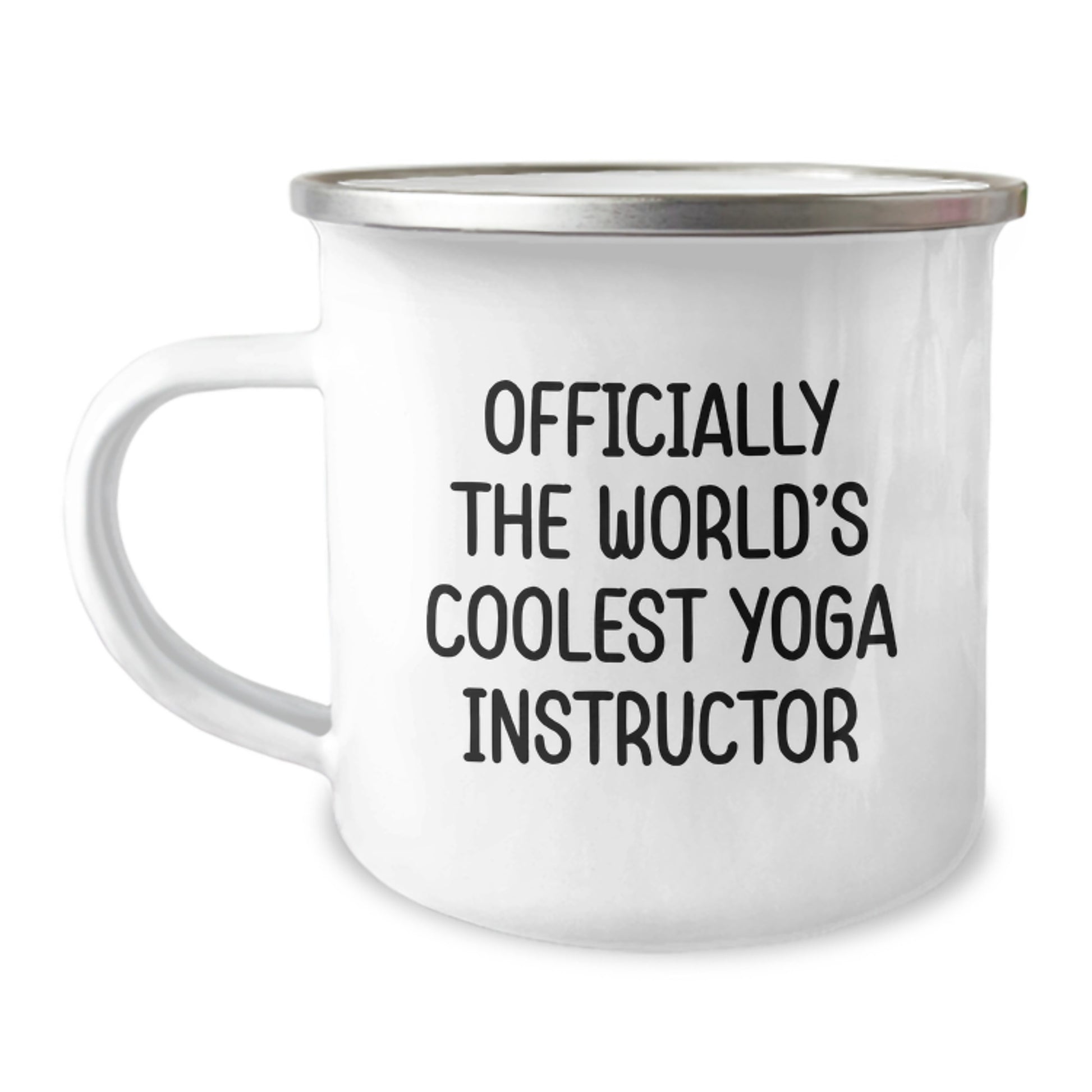 Funny Yoga Instructor Gifts from Friends, Unique Birthday Unique Gifts for Men, Camping Mug with Coolest Quote - Image 1