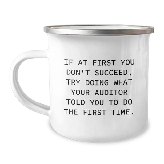 Funny Camping Mug Gifts from Friends for Auditor - Christmas Unique Presents for Auditor Enthusiasts - Image 1