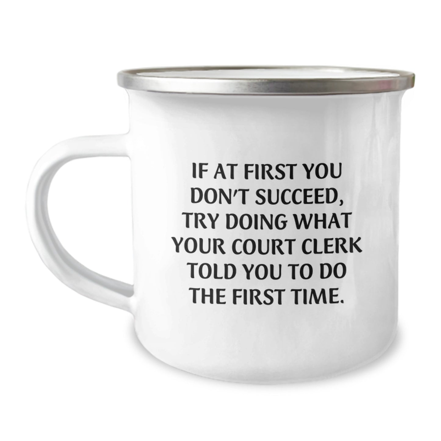 Funny Court Clerk Gifts for Men from Family - Christmas Unique Presents for Court Clerk Camping Mug - Inspirational Coffee Mug - Image 1