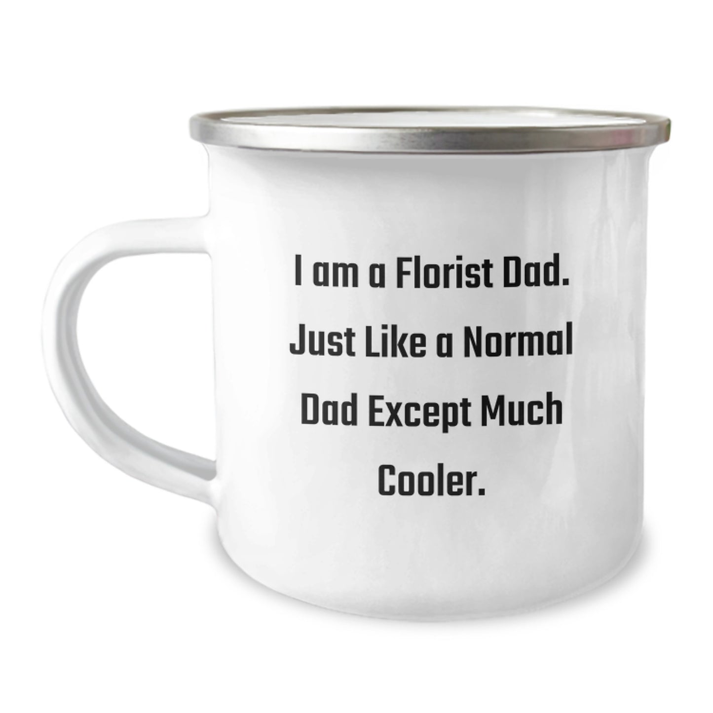 Funny Florist Gifts for Men Dad from Family - 'I Am A Florist Dad' Camping Mug - Image 1