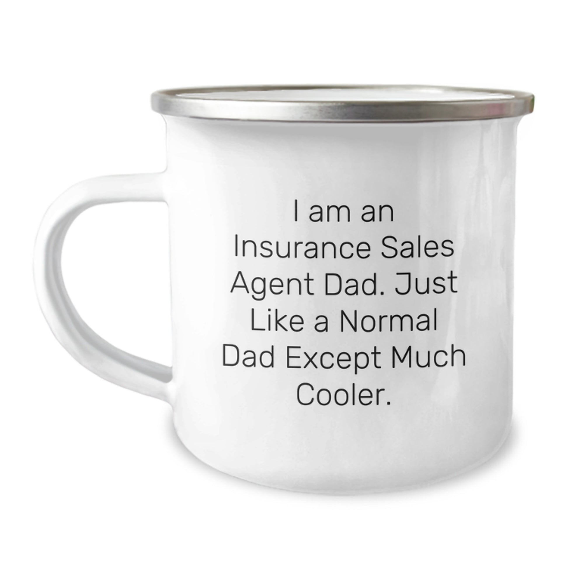 Funny Insurance Sales Agent Camping Mug Gifts for Dad - Unique Christmas Unique Gift from Family - Image 1