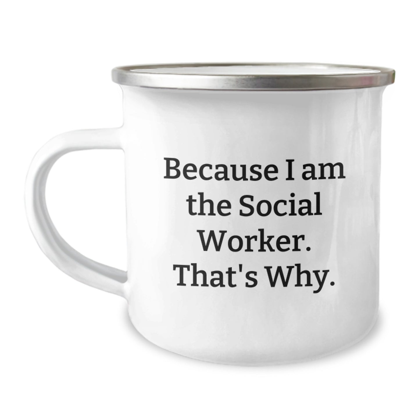 Funny Social Worker Camping Mug Gift from Friends for Social Worker Christmas Unique Gifts - Image 1