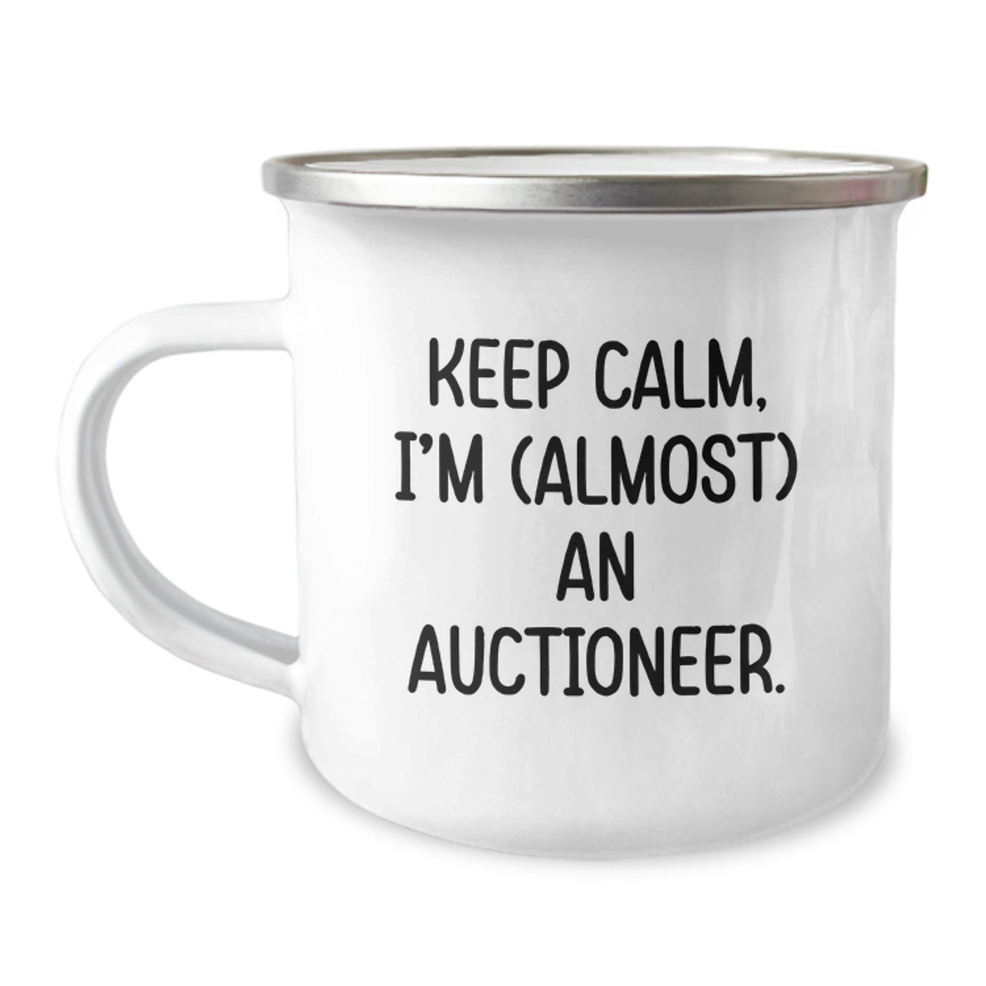 Funny Auctioneer Gifts for Men from Friends, Unique Camping Mug Keepsake for Auctioneer Enthusiasts, Christmas Unique Gifts for Friends and Family - Image 1