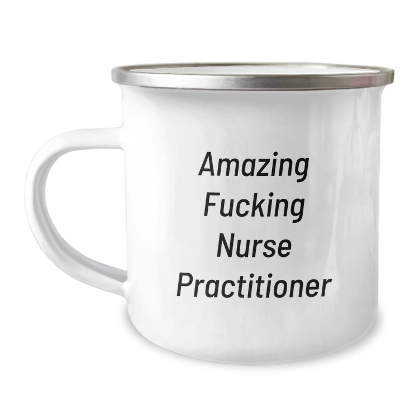 Funny Gifts from Men to Amazing 'F--king' Nurse Practitioner Christmas Unique Mugs for Nurse Practitioner, Camping Mug, Nurse Gift - Image 1