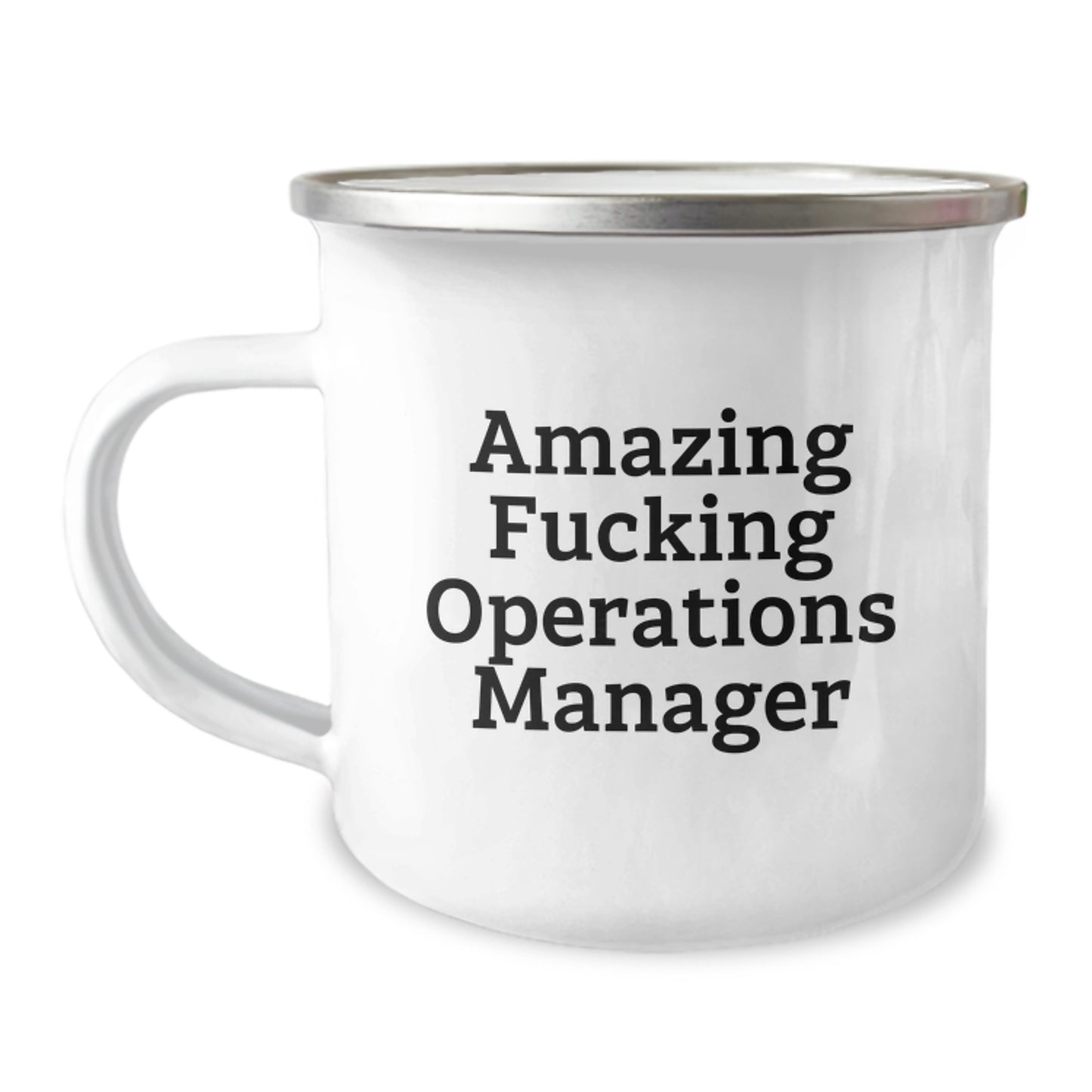 Funny Operations Manager Gifts from Men for Operations Manager Camping Mugs - Amazing F--king Operations Manager Christmas Unique Gifts - Image 1