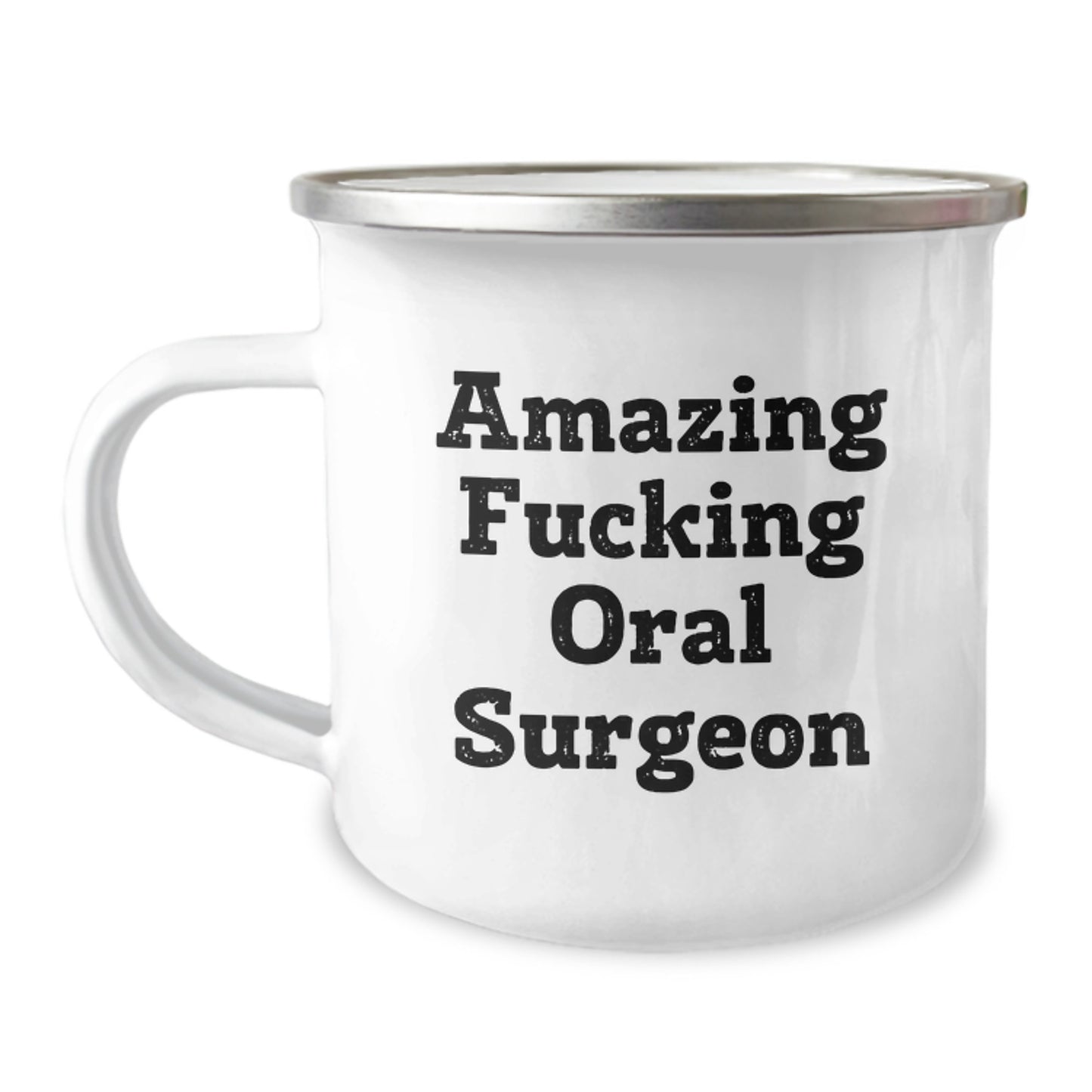 Funny Oral Surgeon Gifts for Men from Friends, Unique Christmas Mugs with 'Amazing F--king Oral Surgeon' Quote, Camping Mug for Oral Surgeon Enthusiasts - Image 1