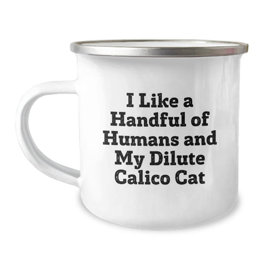 Dilute Calico Cat Lover Gifts Funny Camping Mugs Christmas Unique Presents from Friends to Family - Image 1