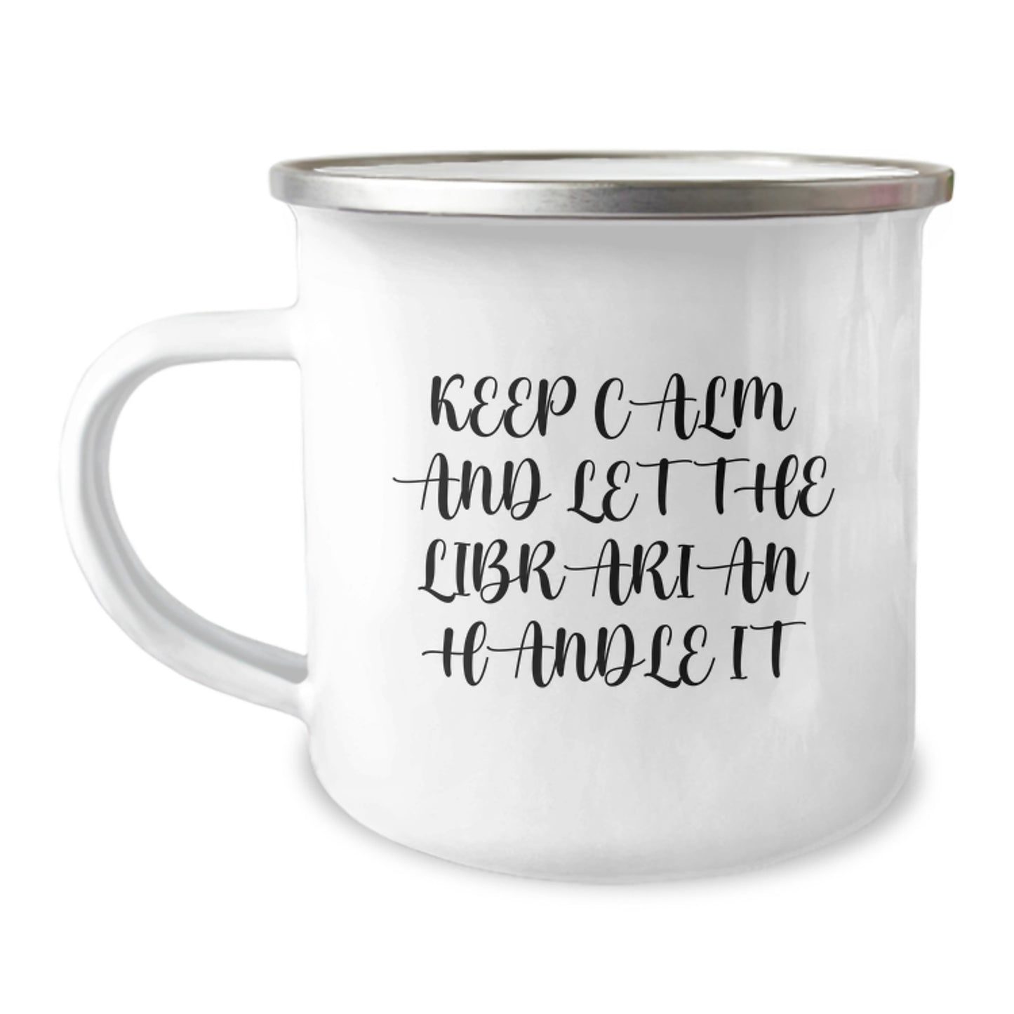 Funny Librarian Gifts, Keep Calm And Let The Librarian Handle It, Christmas Unique Gifts from Friends - Image 1