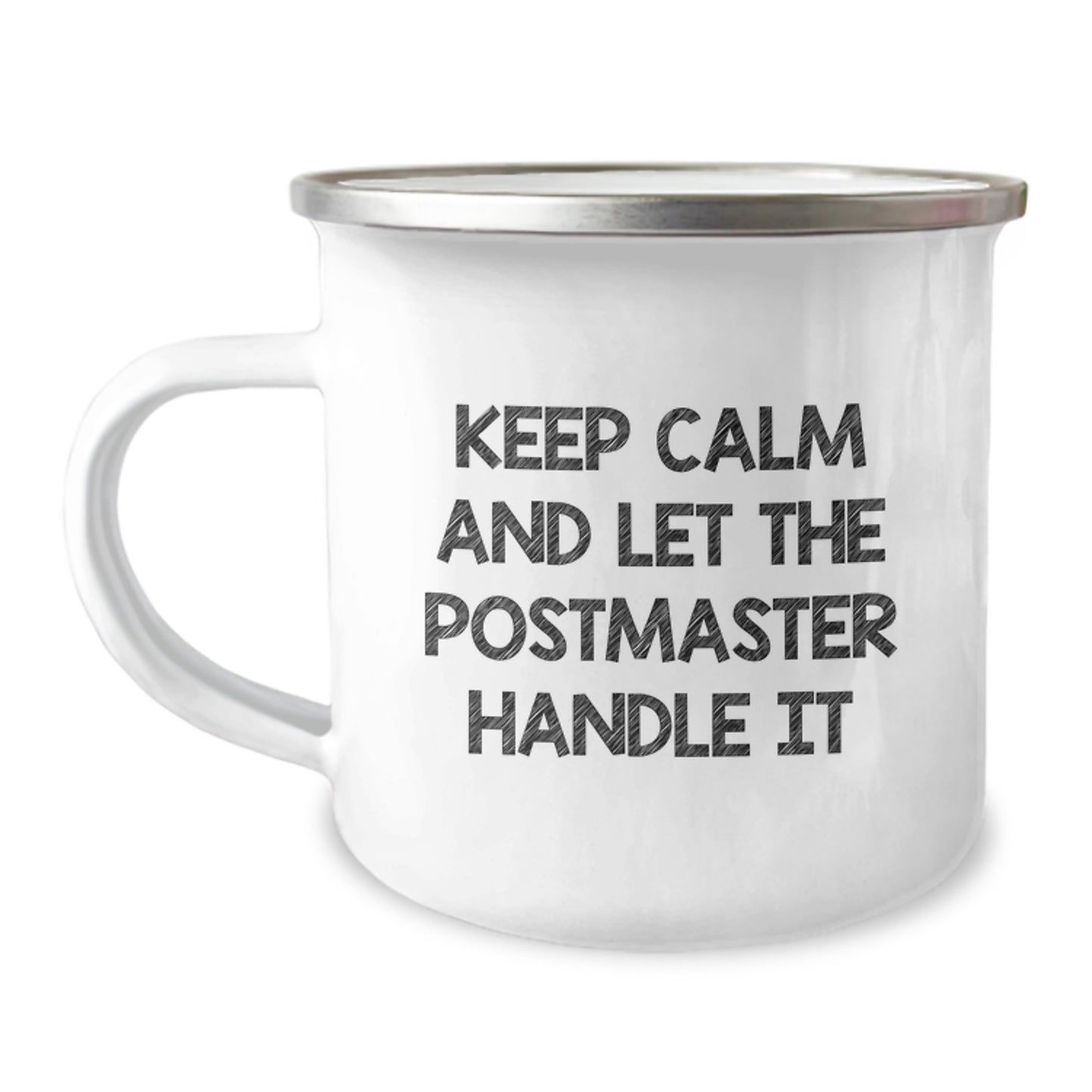 Funny Keep Calm Postmaster Gifts for Postmaster Men Valentine's Unique Camping Mug Gifts from Friends - Image 1