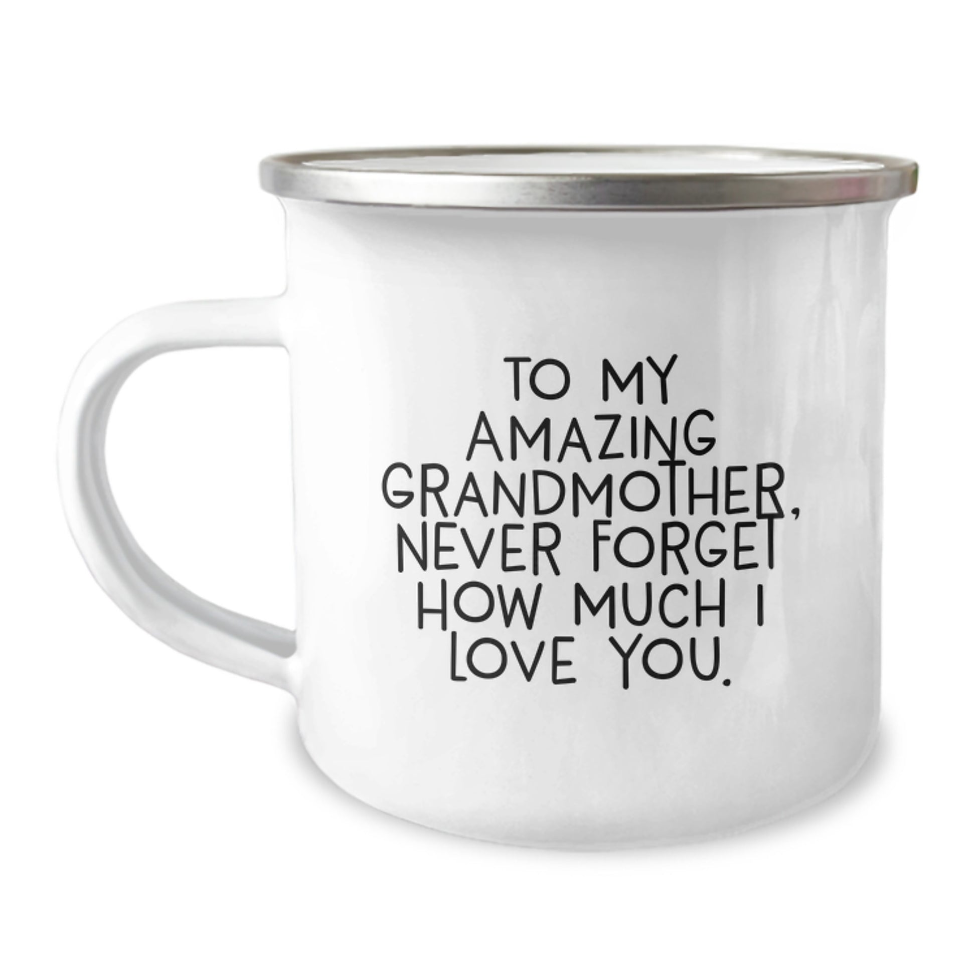 Gifts from Family for Grandmother, Funny Inspirational Camping Mug, Never Forget How Much I Love You, Grandmother Gifts for Christmas - Image 1