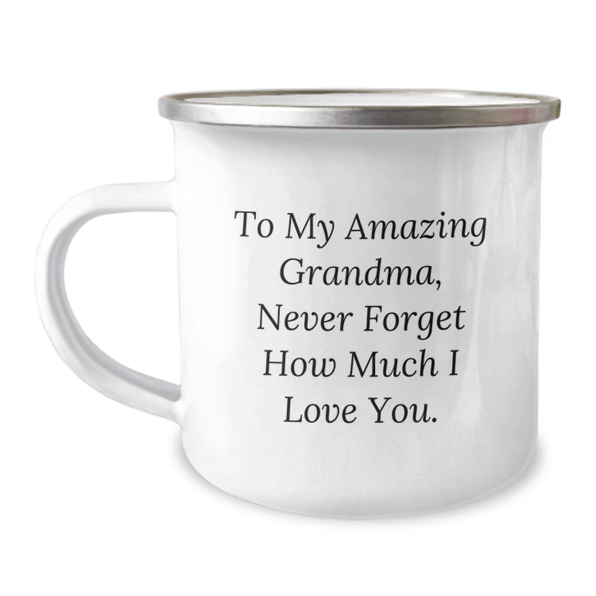 Funny Grandma Camping Mug - Gifts for Grandma from Family - 'To My Amazing Grandma, Never Forget...' - Image 1