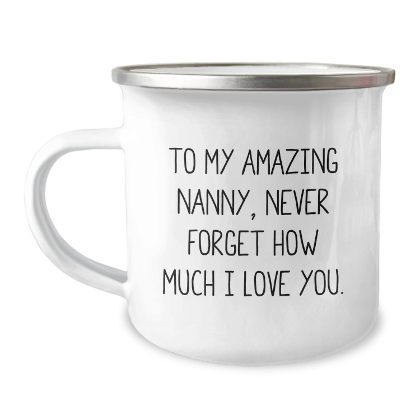 Gifts for Nanny, Funny Camping Mug for Nanny Lover, To My Amazing Nanny, Never Forget How Much I Love You. Christmas Unique Gifts from Family - Image 1