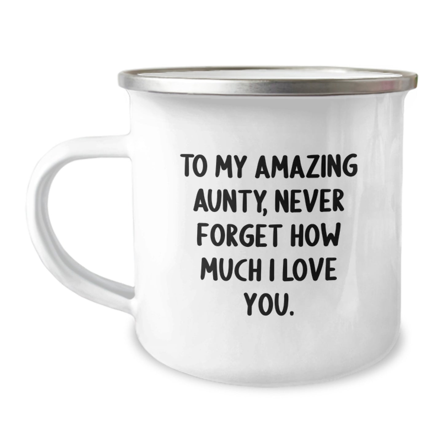 Funny Gift for Aunty, To My Amazing Aunty, Christmas Camping Mug with Inspirational Quote, Gifts from Family for Aunty - Image 1