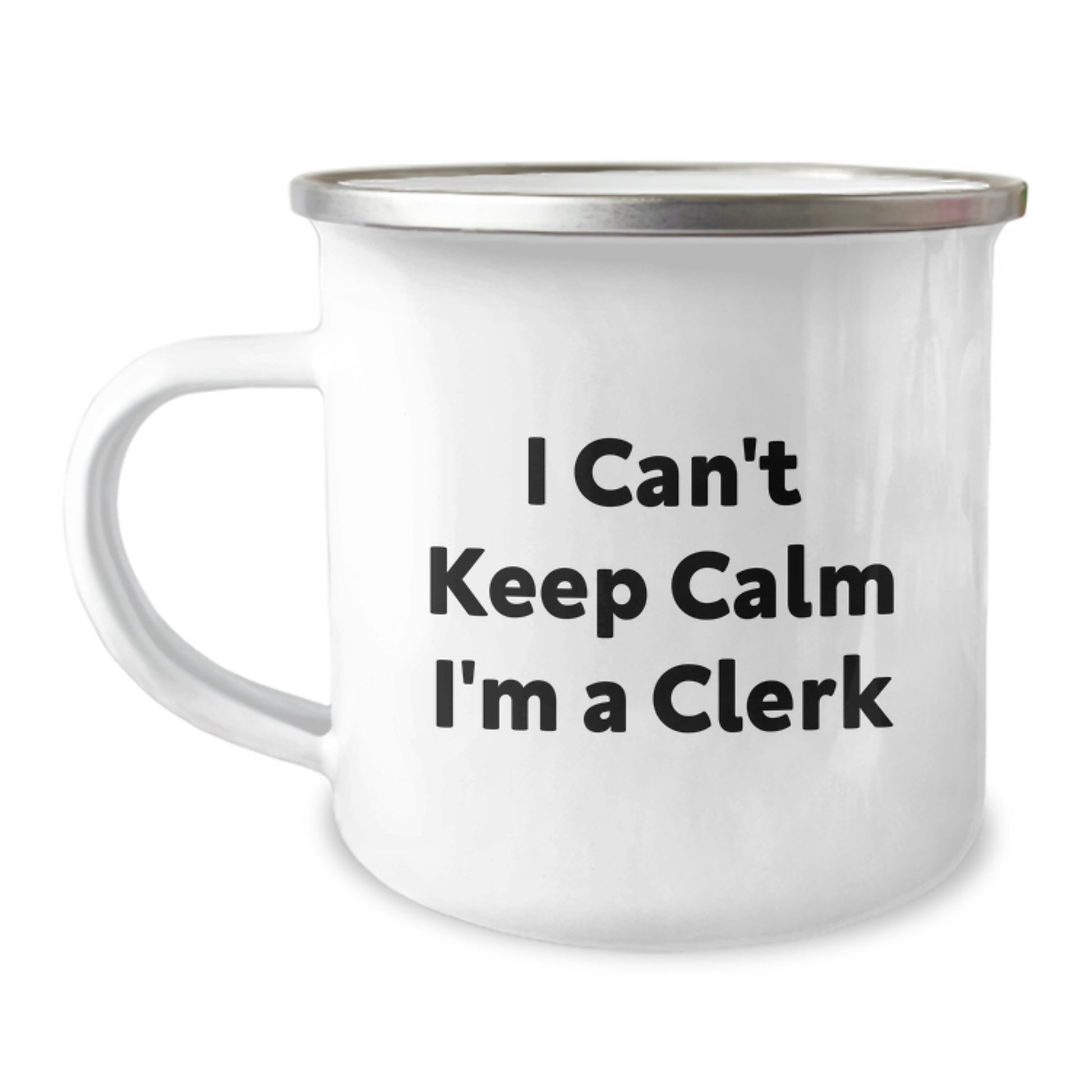 Funny Clerk Gifts from Friends, I Can't Keep Calm I'm A Clerk Mugs for Christmas Unique Gifts for Men - Image 1