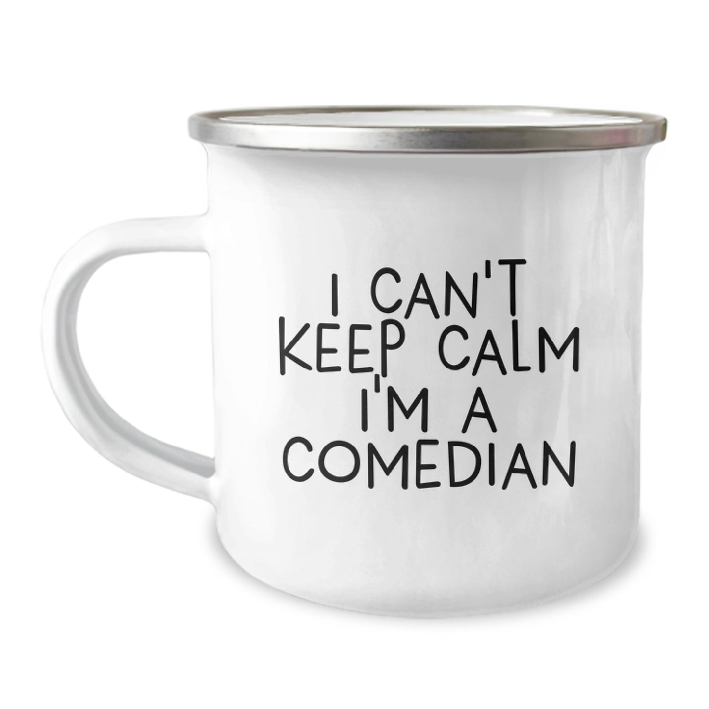 Funny Comedian Gifts from Friends - I Can't Keep Calm I'm A Comedian Camping Mug for Comedian Men - Unique Christmas Unique Gifts for Comedian - Image 1