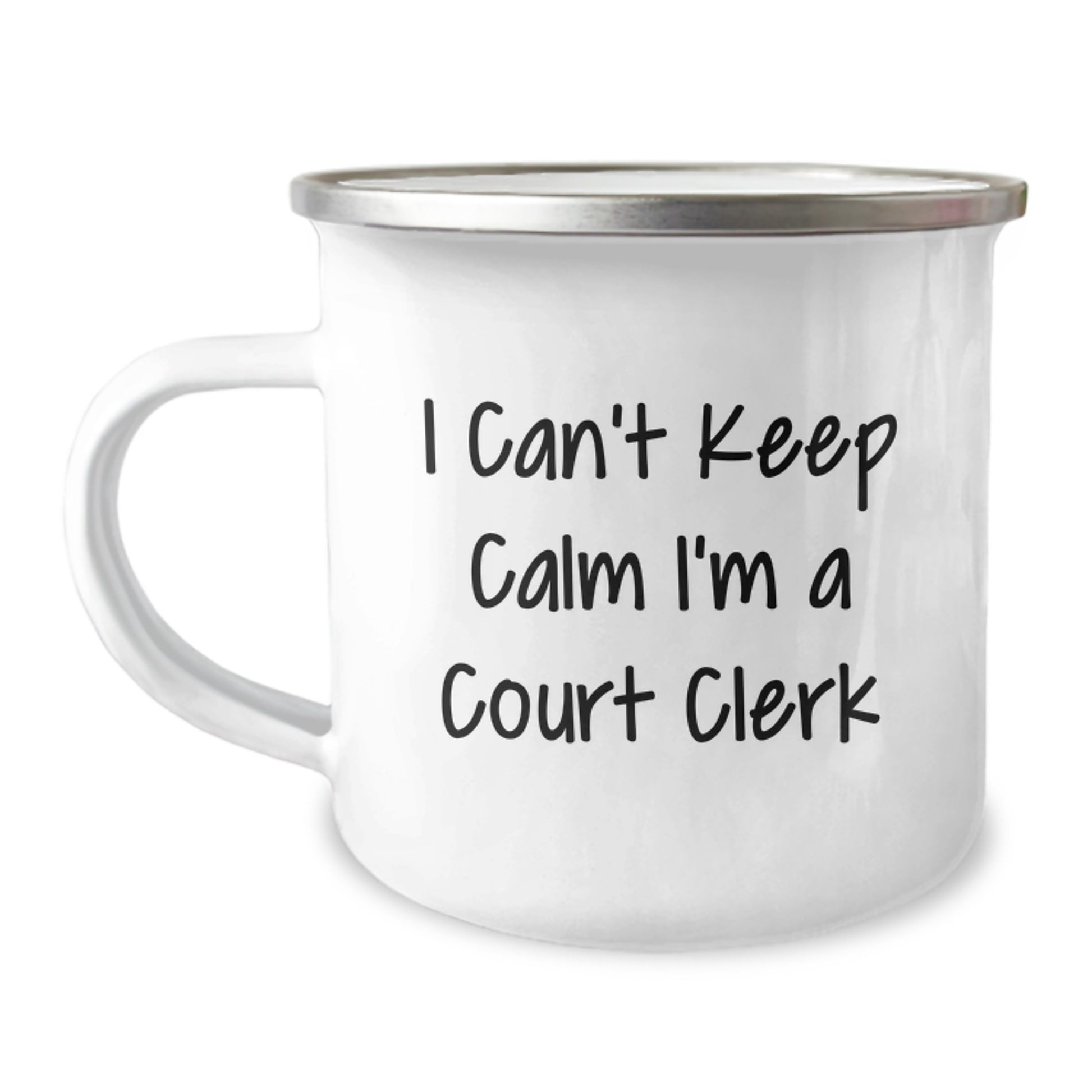 Funny Court Clerk Gifts for Men from Friends, I'm a Court Clerk Camping Mug for Christmas Unique Presents - Image 1
