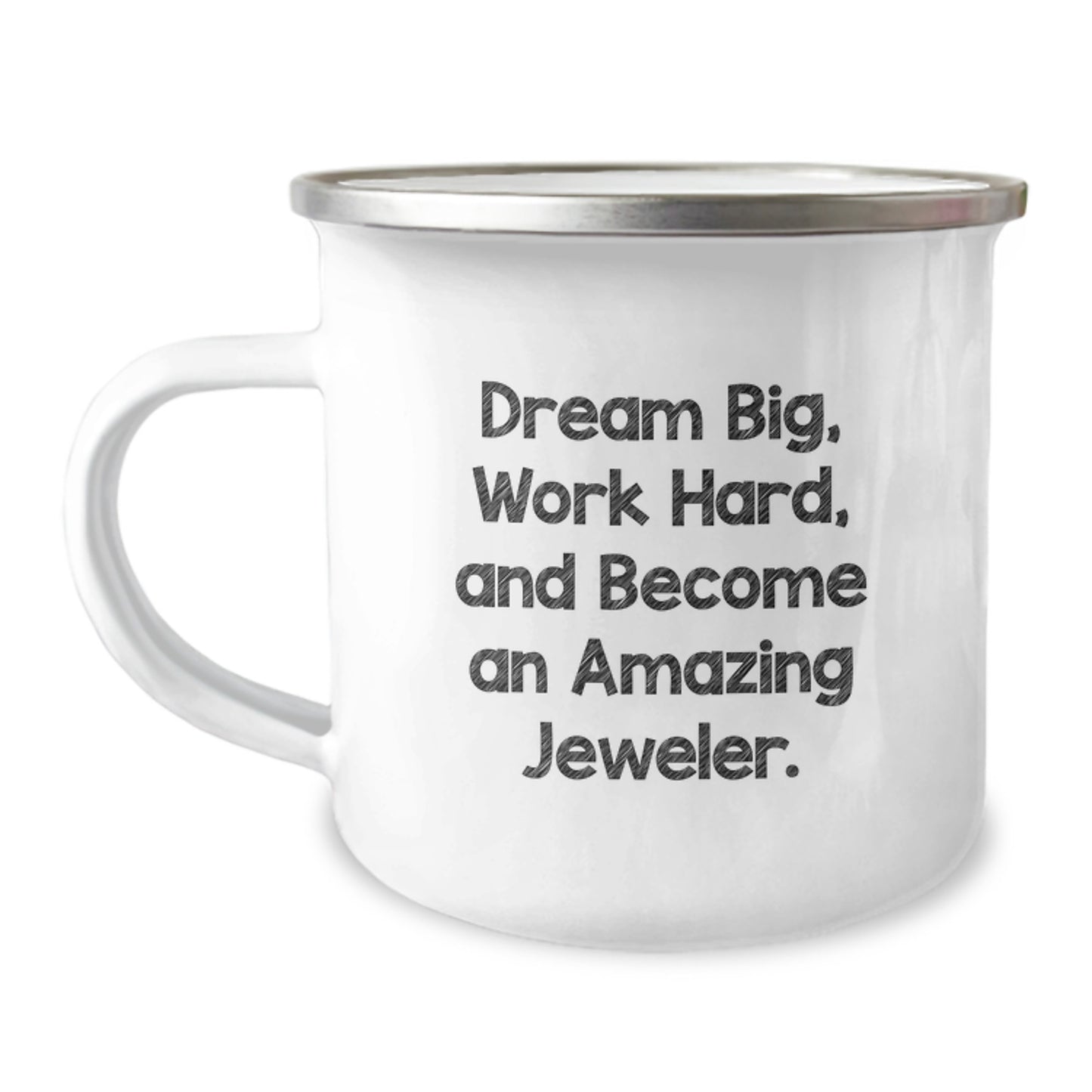 Jeweler Gifts from Friends and Family - Dream Big Work Hard Camping Mug, Unique Christmas Unique Gifts for Jeweler, Men, Women, Friends, Coworkers - Image 1