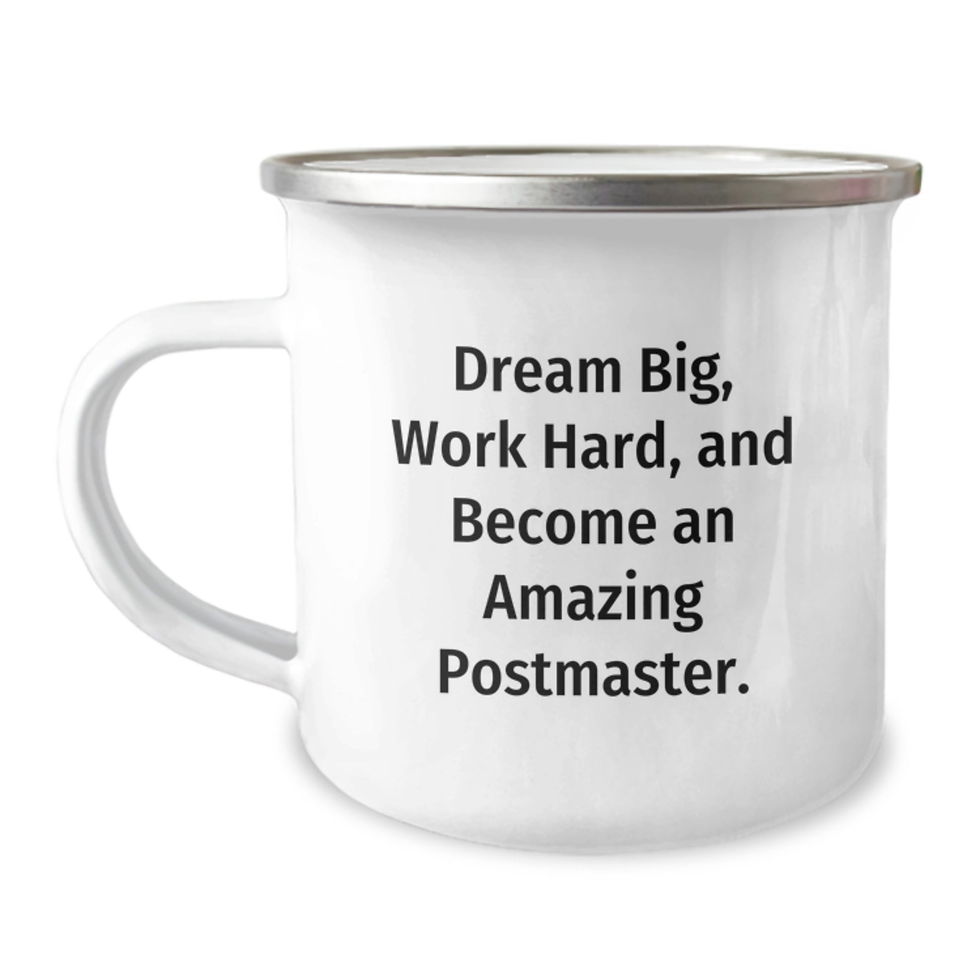 Funny Postmaster Gifts, Christmas Unique Inspirational Mugs for Postmaster, Dream Big Work Hard Camping Mug Gifts from Friends to Postmaster - Image 1