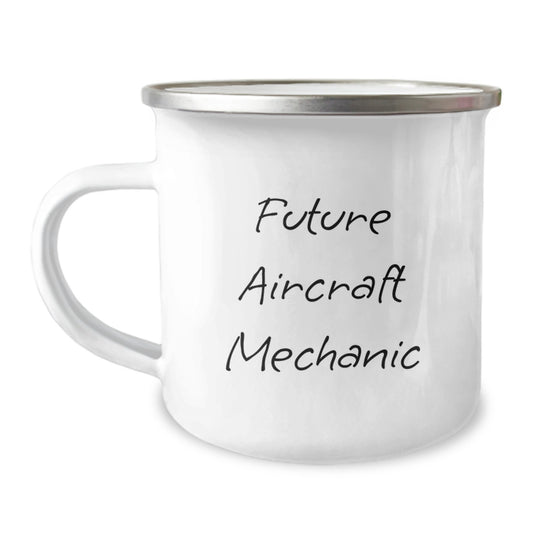 Funny Future Aircraft Mechanic Gifts for Men - Unique Camping Mug for Aircraft Maintenance Lovers - Gifts from Friends to Future Aircraft Mechanics - Image 1