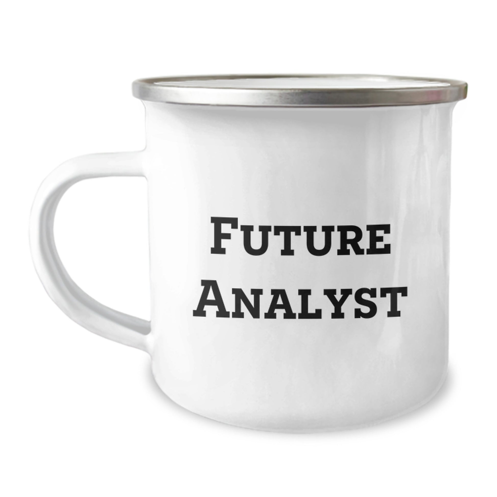 Funny Future Analyst Gifts from Friends - Inspirational Camping Mug for Graduation - Image 1