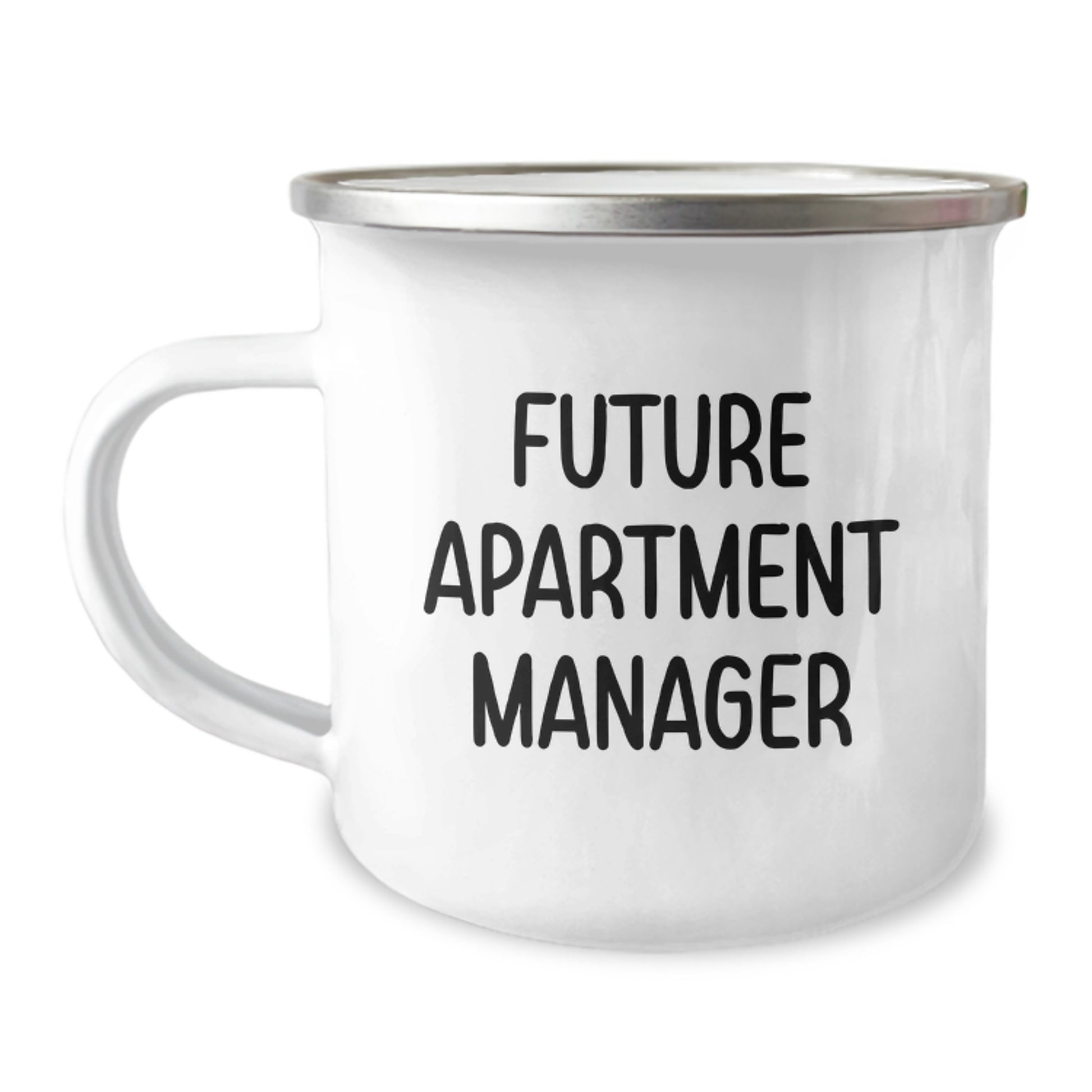 Funny Future Apartment Manager Gifts from Friends - Camping Mug for Graduation, 'You're a-maize-ing' Quote, 12 oz Stainless Steel with Enamel Finish - Image 1