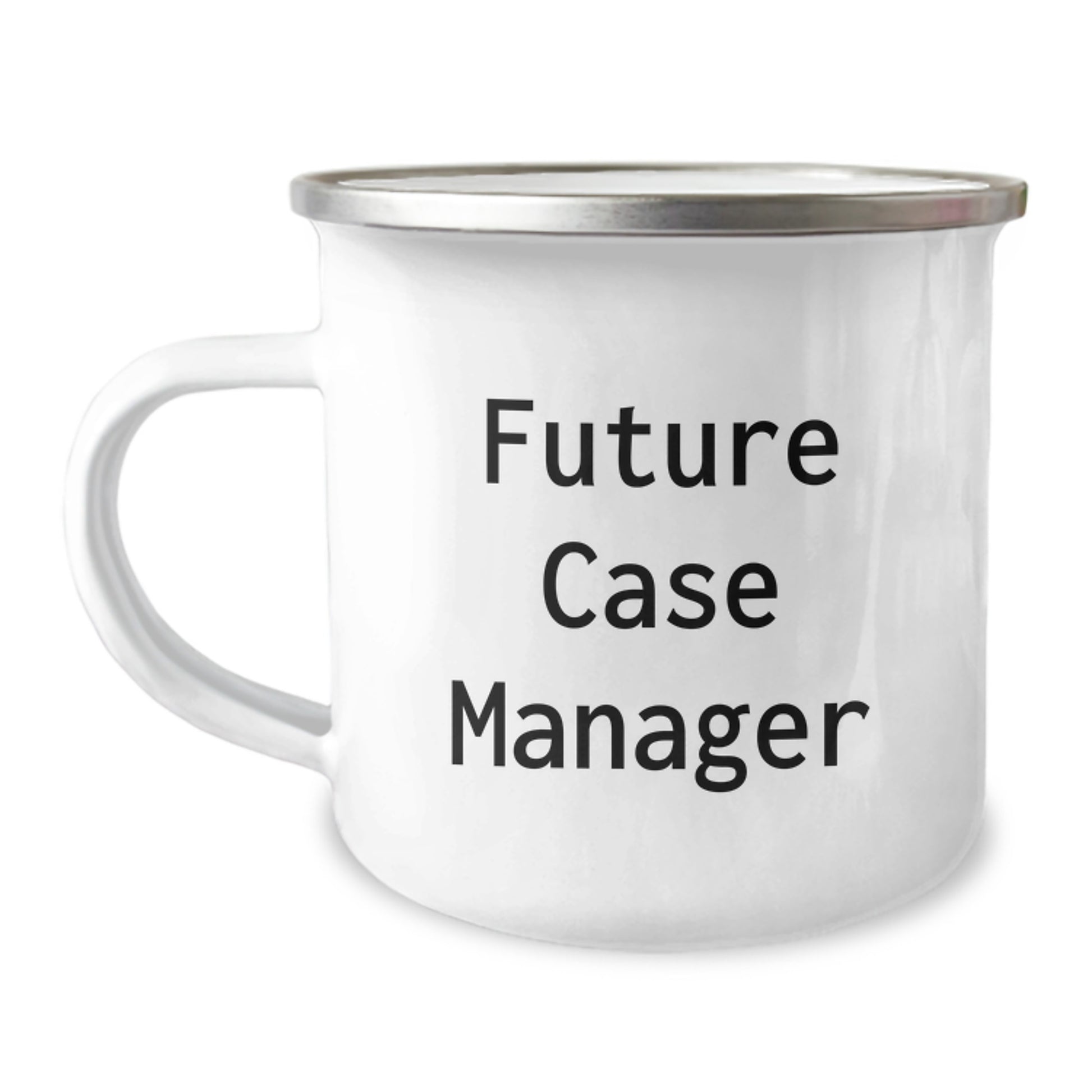 Funny Case Manager Gifts from Friends for Men - Camping Mug with Inspirational Quote - Image 1