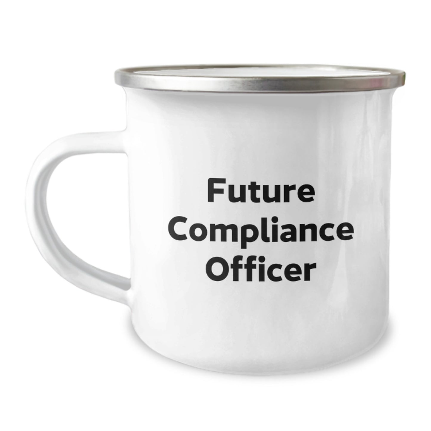 Funny Compliance Officer Gifts from Friends for Future Compliance Officer Graduation Camping Mug - 'You're One Step Closer to Being a Compliance Officer' - Image 1