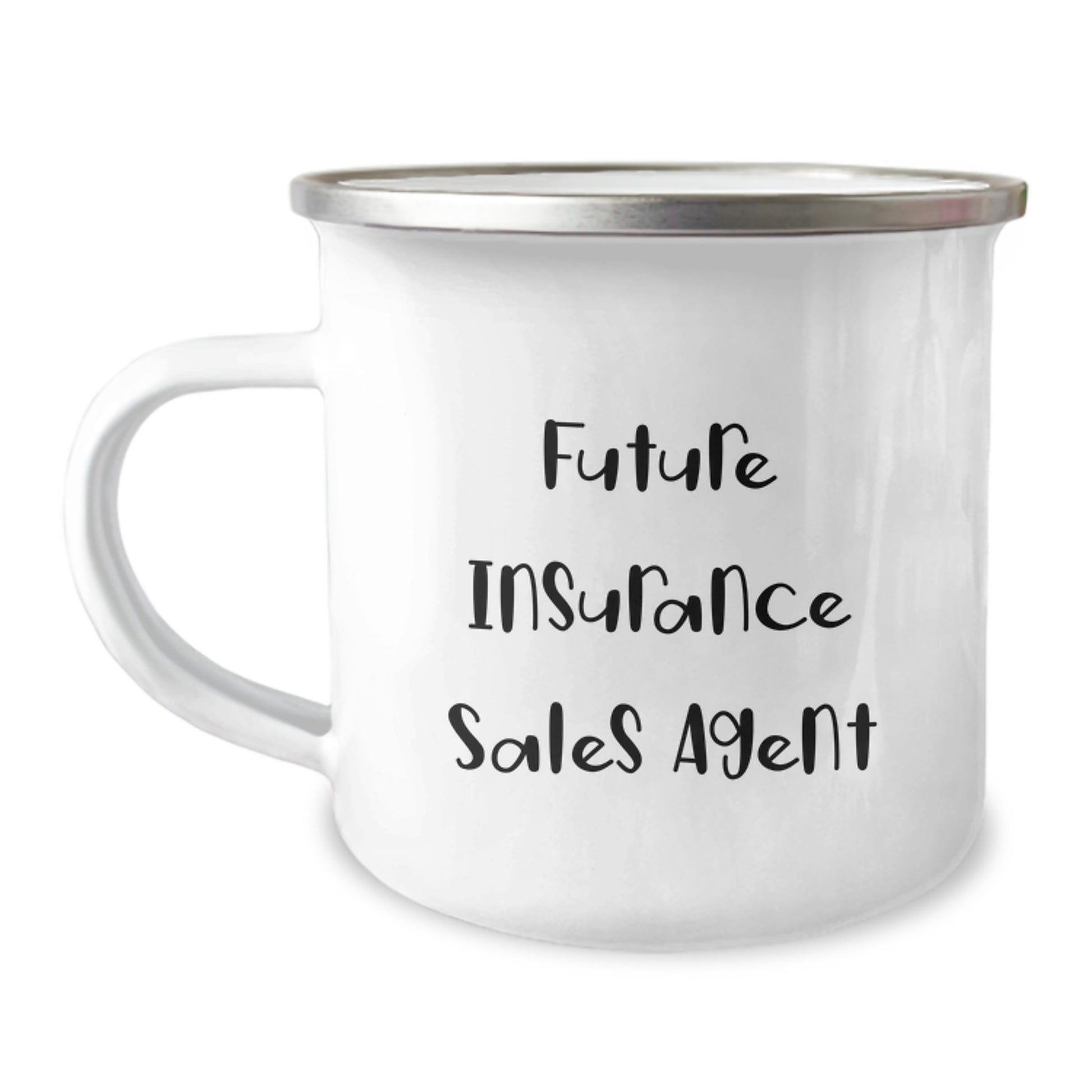 Funny Future Insurance Sales Agent Gifts from Friends for Graduation Unique Camping Mug 'You're going to be a great agent!' - Image 1