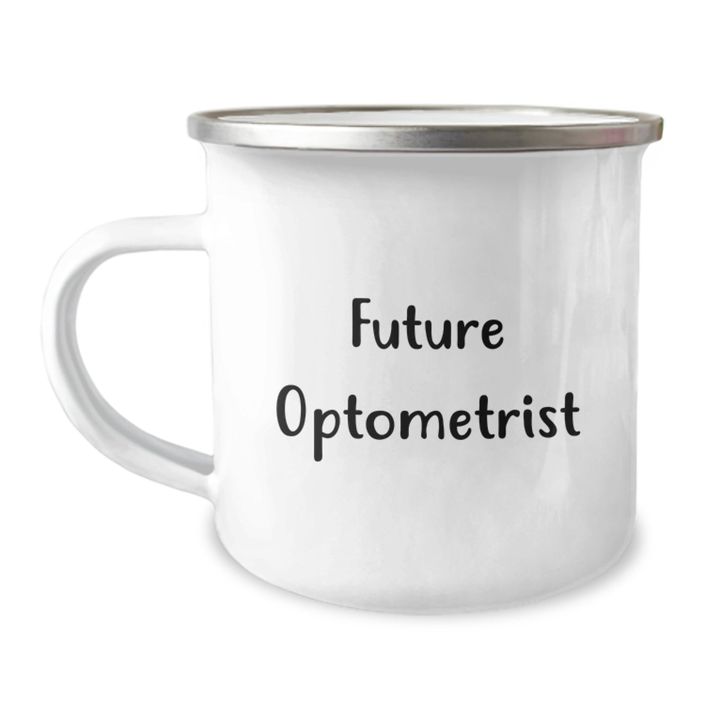 Funny Optometrist Gifts - 'Future Optometrist' Camping Mug for Christmas Unique Gifts from Friends to Family - Image 1