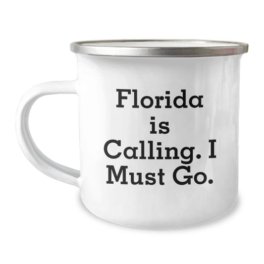 Florida Camping Mug Funny Gift from Men to Friends for Christmas - Image 1