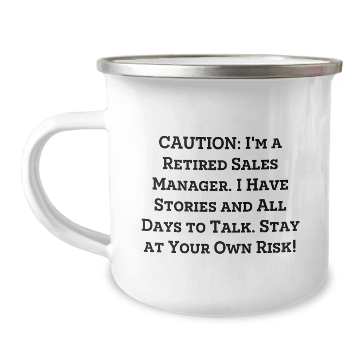 Funny Sales Manager Gifts from Men to Coworkers - Camping Mug for Christmas Unique Presents - Image 1