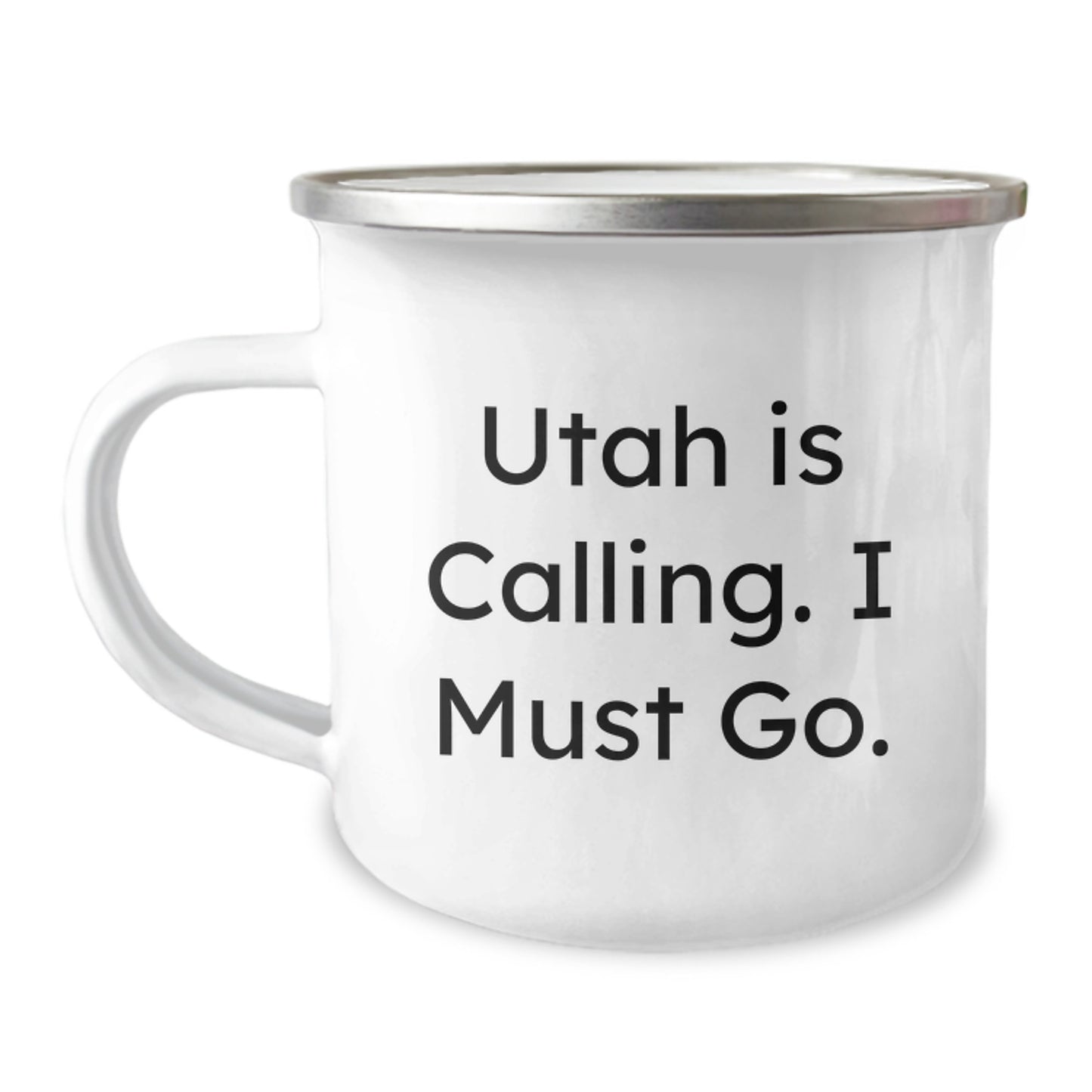 Utah Camping Mug, Gifts from Friends for Men and Women, 'Utah Is Calling. I Must Go.' Funny Camping Mugs for Christmas Unique Gifts - Image 1