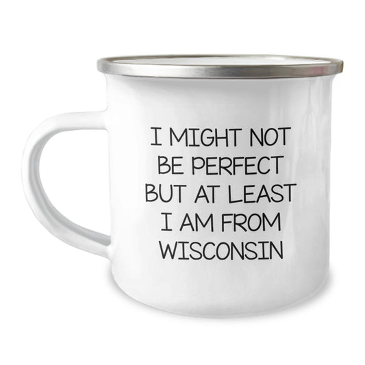 Wisconsin Camping Mug - Funny Gifts from Men for Friends - Christmas Unique Gifts for Wisconsin Lovers - Image 1