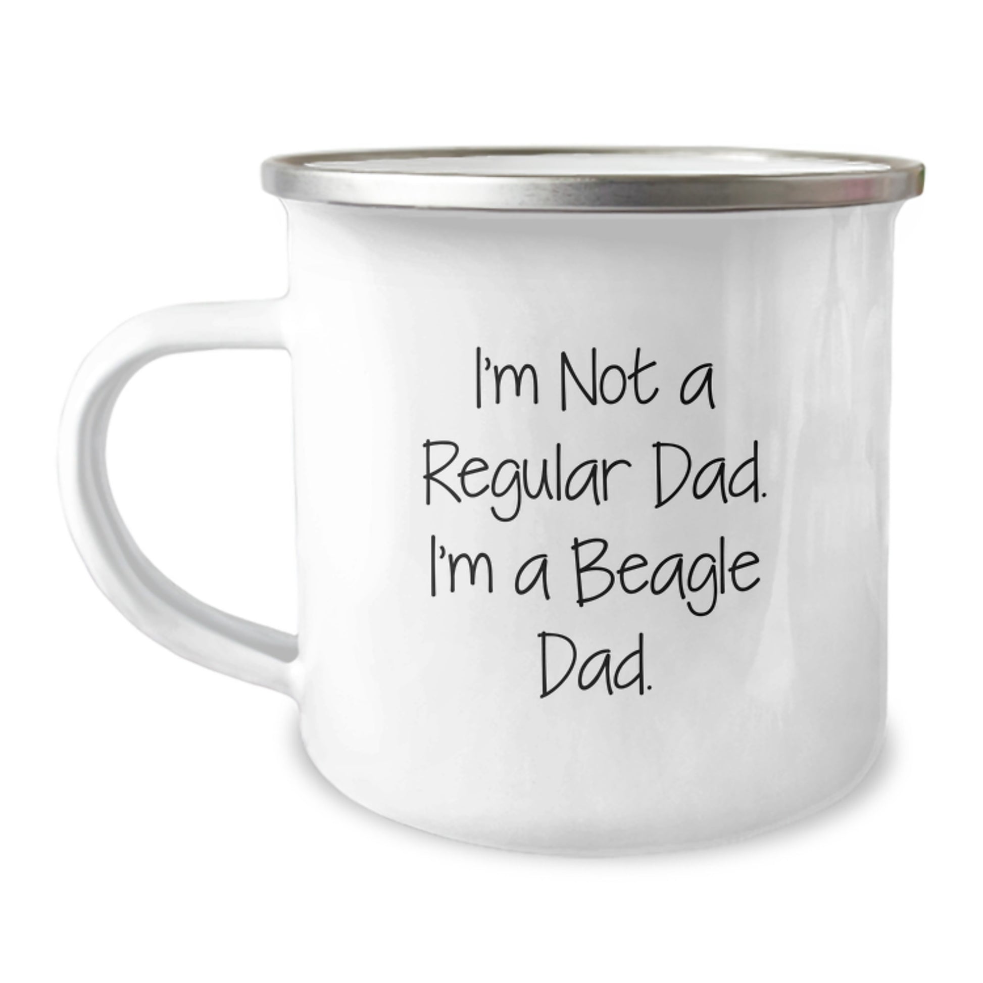 Funny Beagle Dad Gifts for Men from Friends, Unique Camping Mug for Graduation - Image 1