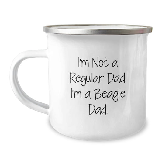 Funny Beagle Dad Gifts for Men from Friends, Unique Camping Mug for Graduation - Image 1