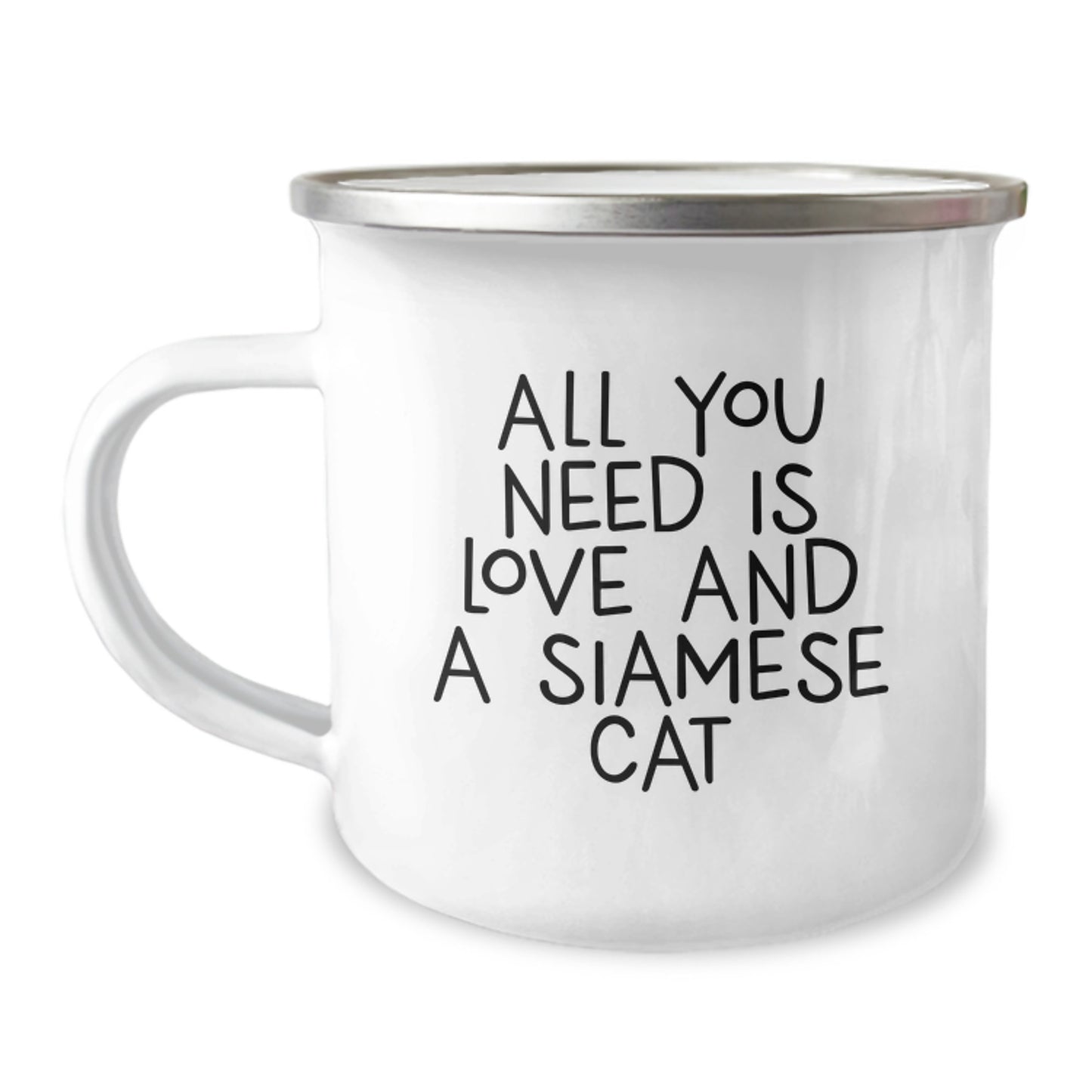 Funny Siamese Cat Lover Gifts for Friends from Men, Christmas Unique Mug for Women, Camping Coffee Mug with Inspirational Quote - Image 1